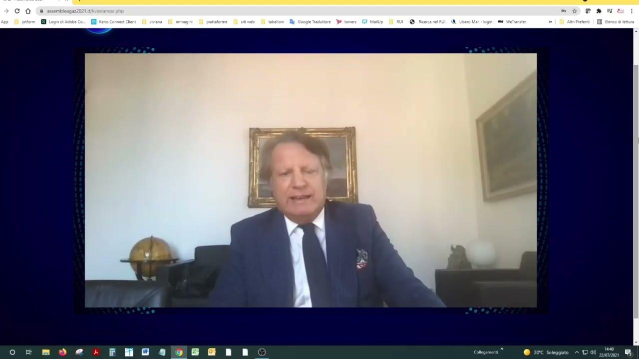 Intervento del presidente nazionale, Vincenzo Cirasola all'Assemblea GAZ 2021